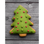 árvore de natal de biscoito amanteigado