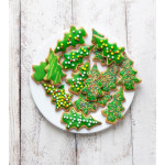 árvores de natal-biscoito de areia