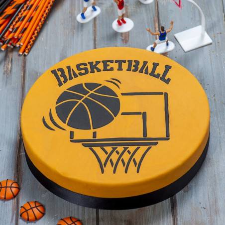 ideia de bolo de basquete
