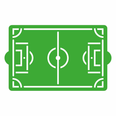 estêncil de campo de futebol