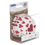 lote-30-formas-de-cupcake-brancas-corações-vermelhos