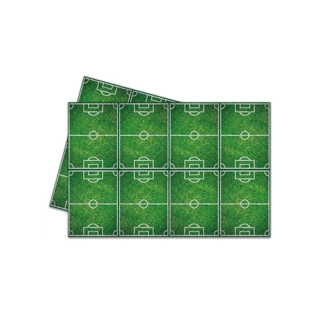 toalha de mesa de plástico para festa de futebol