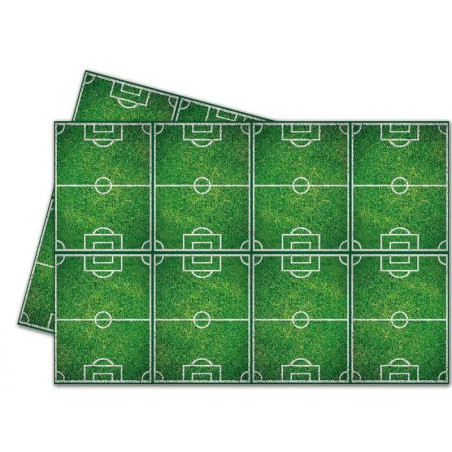 toalha de mesa de plástico para festa de futebol