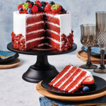 Bolo de veludo vermelho