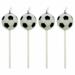 4 velas de futebol de aniversário