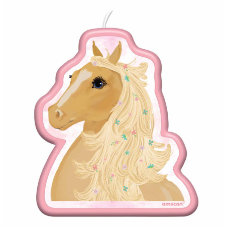 vela de aniversário de cavalo