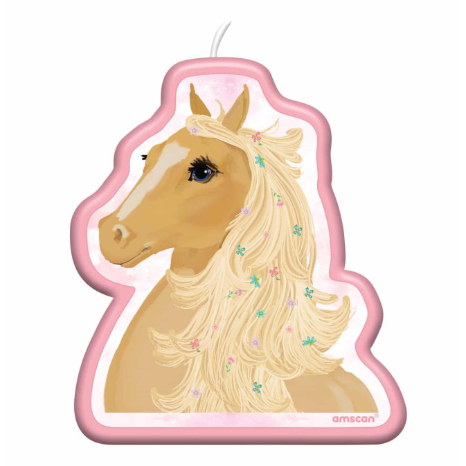 vela de aniversário de cavalo