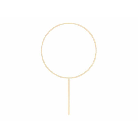topo de bolo redondo de madeira para decorar