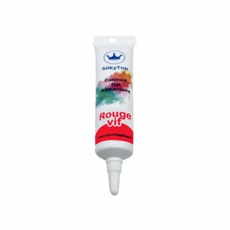 corante alimentar em gel-silkytop-vermelho brilhante