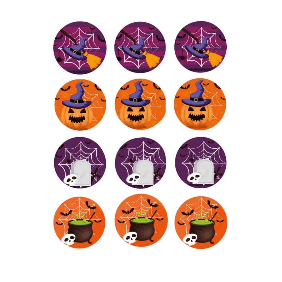 discos-de-cupcake-bruxas-de-halloween