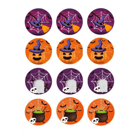 discos-de-cupcake-bruxas-de-halloween