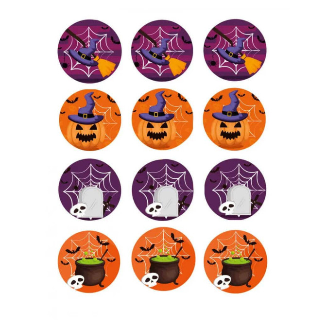 discos-de-cupcake-bruxas-de-halloween
