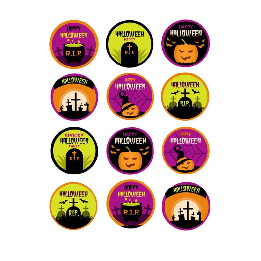 discos de cupcake de halloween