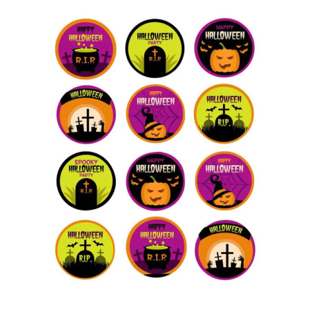discos de cupcake de halloween