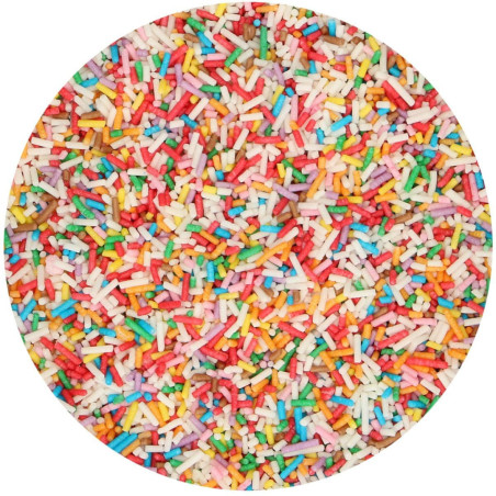 aletria multicolorida para bolo