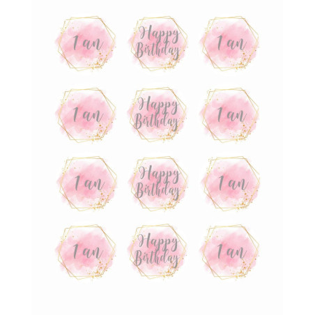 discos de cupcake-1 ano