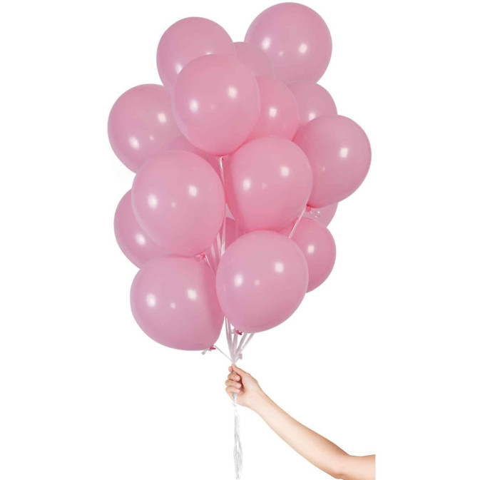 Buquê de 30 balões rosa Ø 23 cm