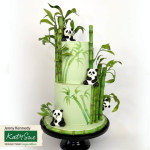 ideia de bolo de panda