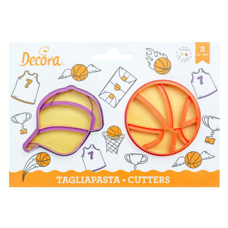 kit cortador de biscoitos de basquete