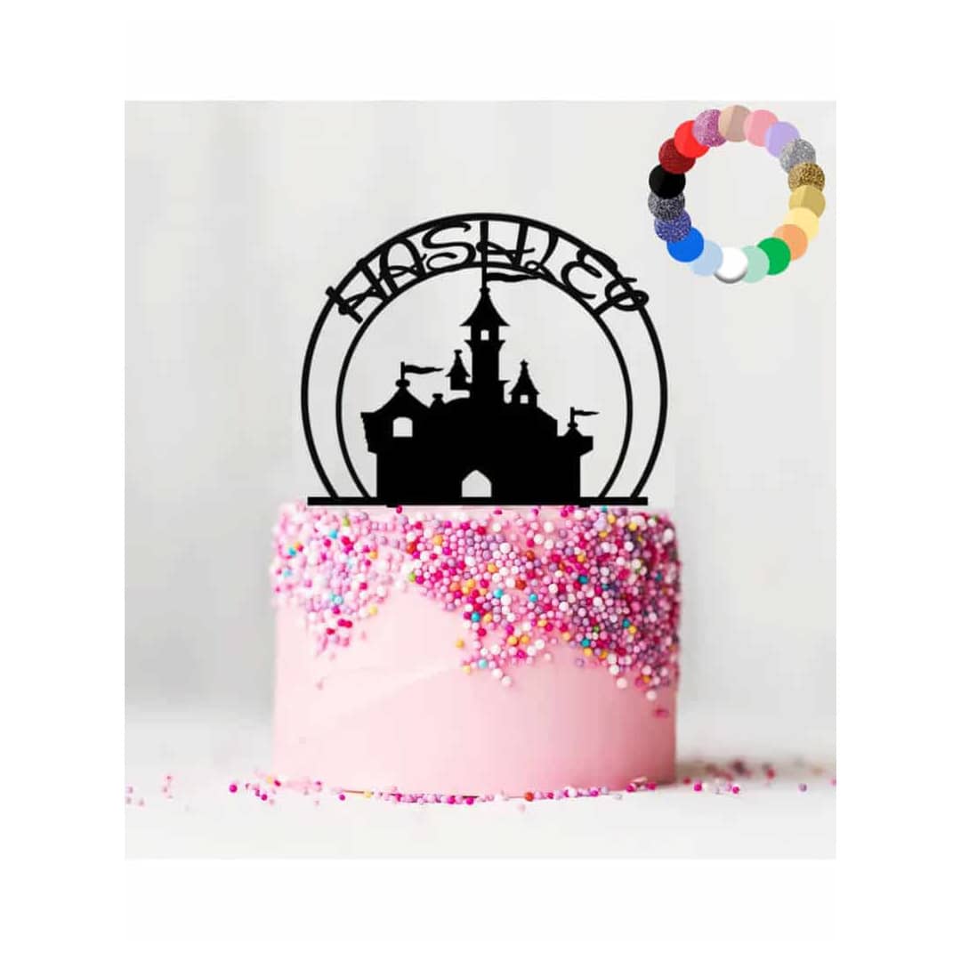 ideia de bolo de aniversário personalizado de princesa