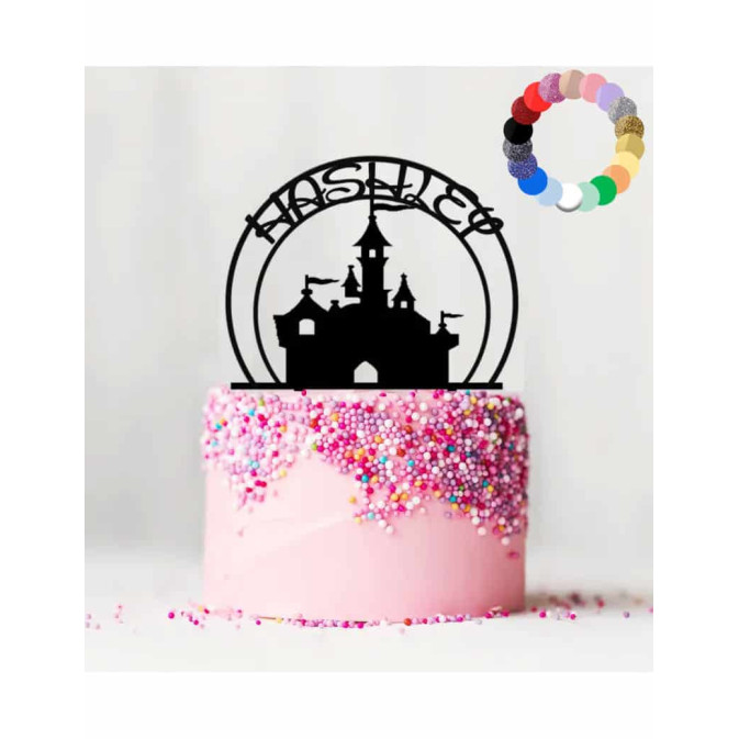 ideia de bolo de aniversário personalizado de princesa