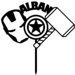 topo de bolo super-heróis para personalizar