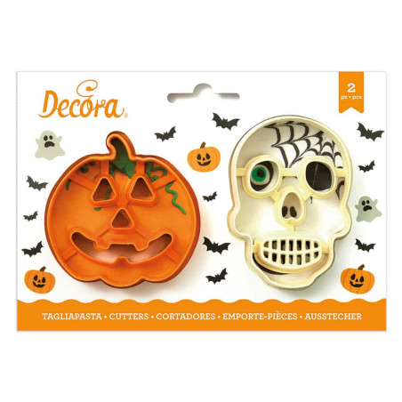 2 cortadores de macarrão para o Halloween