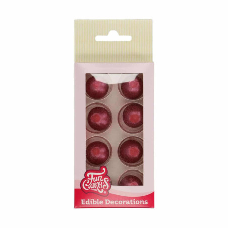 8 bolas de chocolate rubi