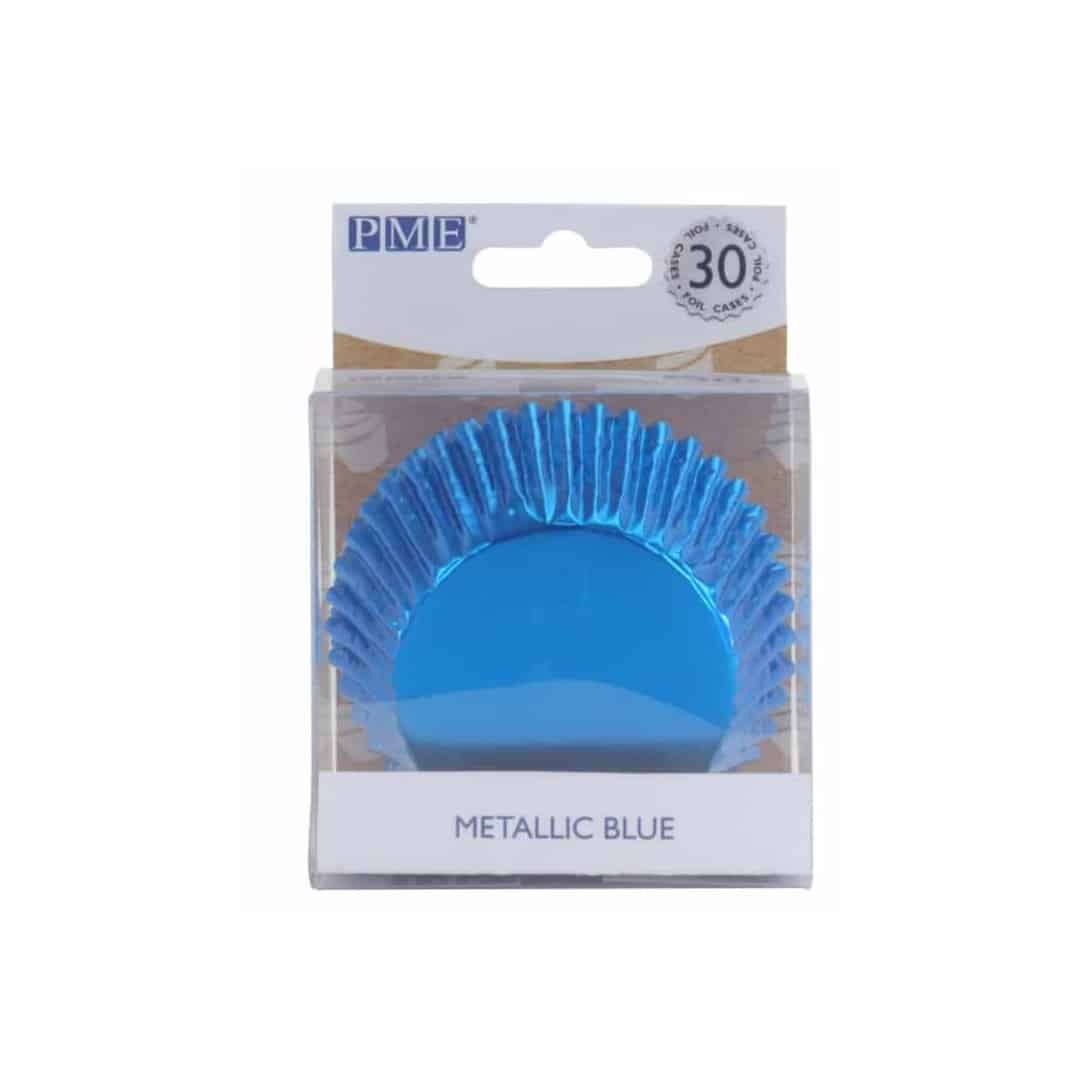 30 forminhas de cupcake-azul