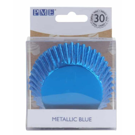 30 forminhas de cupcake-azul