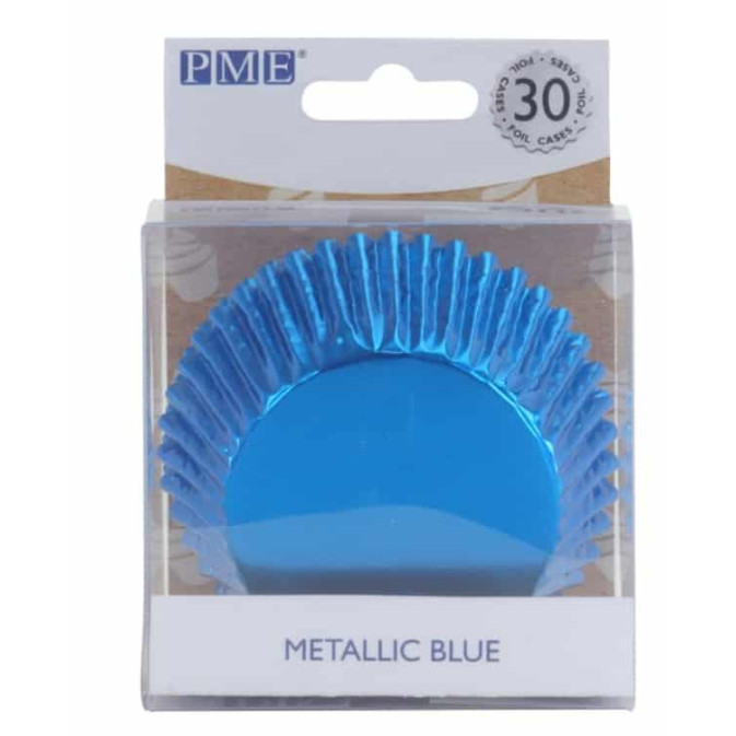 30 forminhas de cupcake-azul