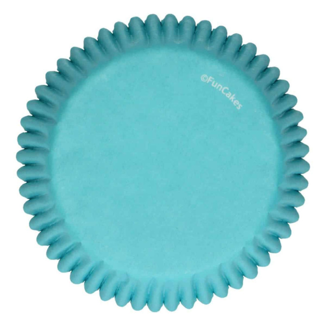 48 forminhas de cupcake turquesa