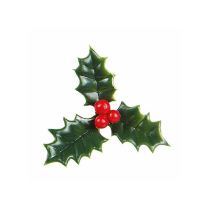 Diário de 10 folhas de azevinho para o Natal