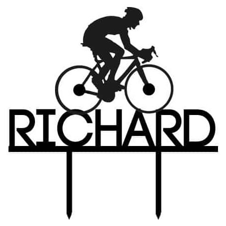 topo de bolo ciclista para personalizar