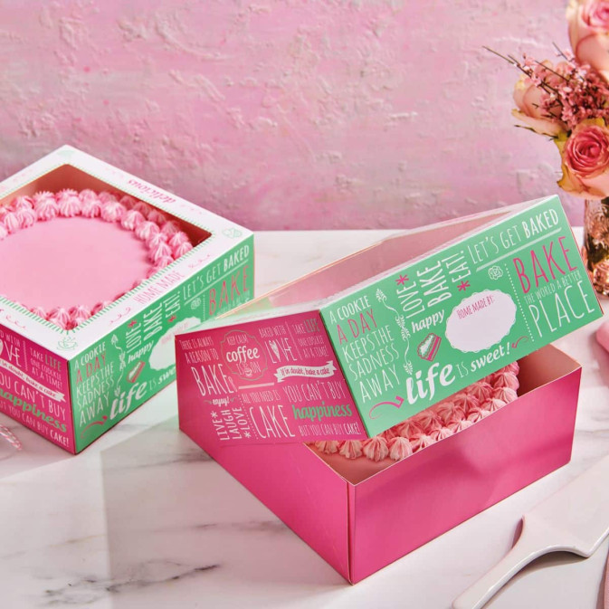 2 caixas de pastelaria decoradas