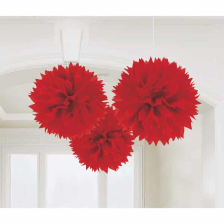 3-pompons-vermelhos-para-pendurar-40 cm