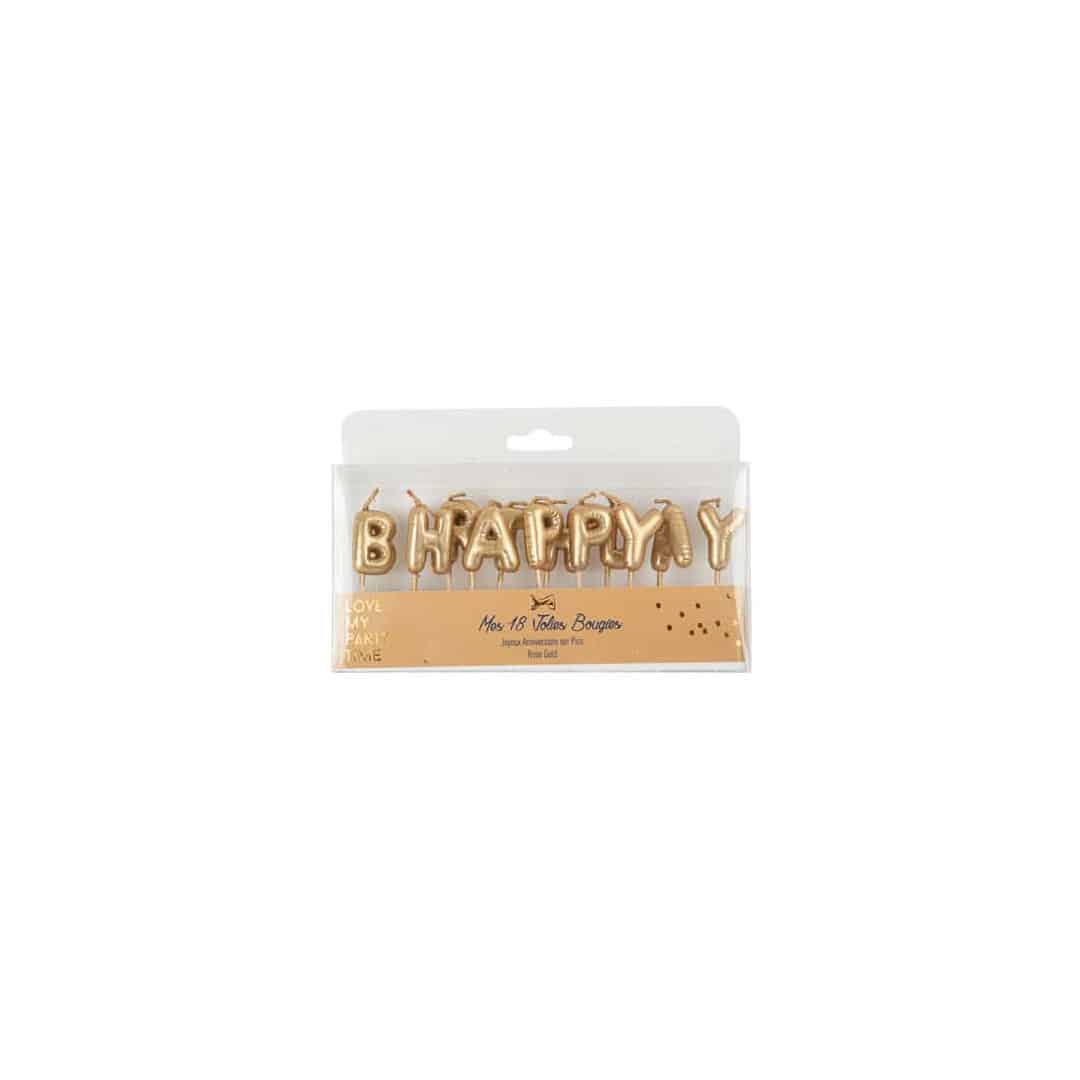 kit de velas com efeito de feliz aniversário ou balão