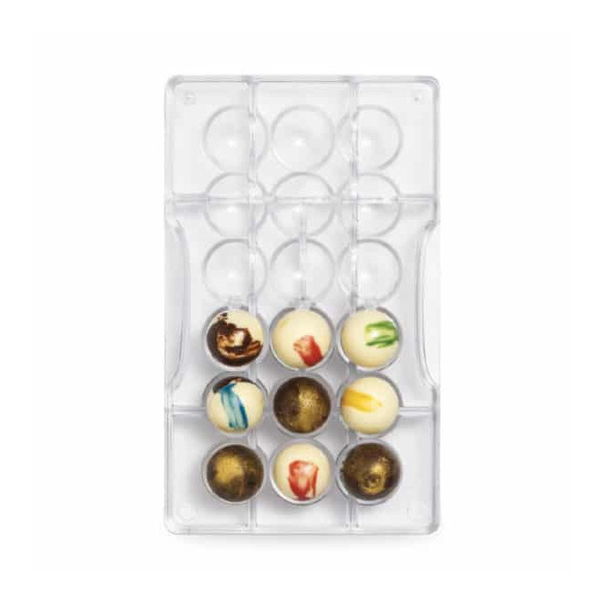 molde profissional de meia esfera para chocolate