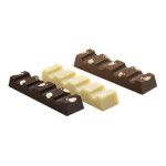 barra de chocolate com molde de policarbonato