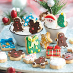 mini biscoitos de Natal