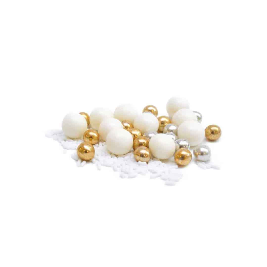 granulado tricolor-ouro-prata-branco
