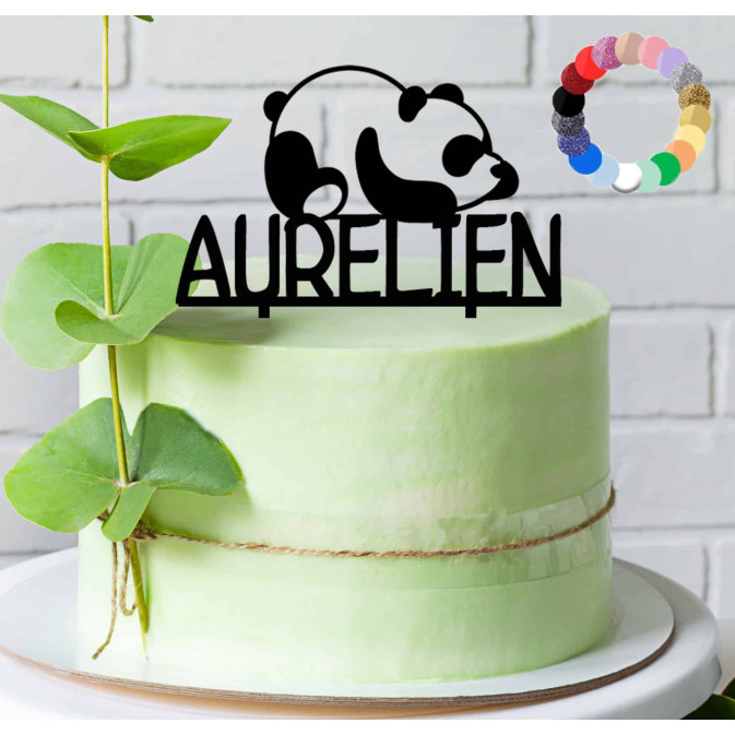 ideia de bolo panda personalizado