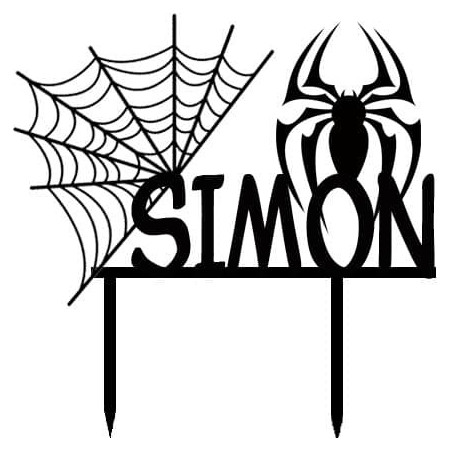 Cake-Topper-Spider para personalizar
