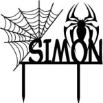 Cake-Topper-Spider para personalizar