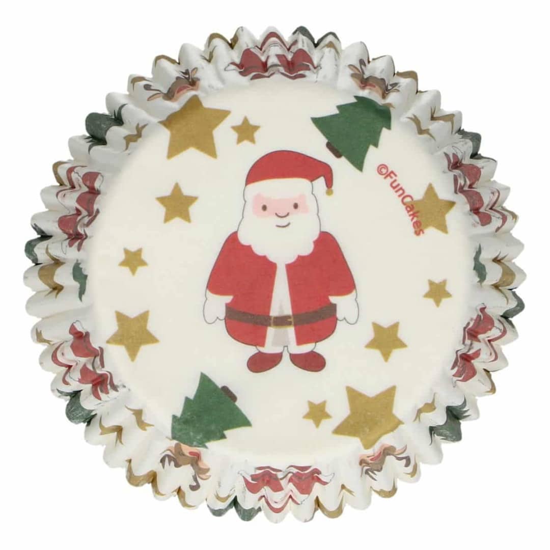 48 forminhas de cupcake de natal