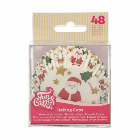 48 casos de cupcake funcake de natal