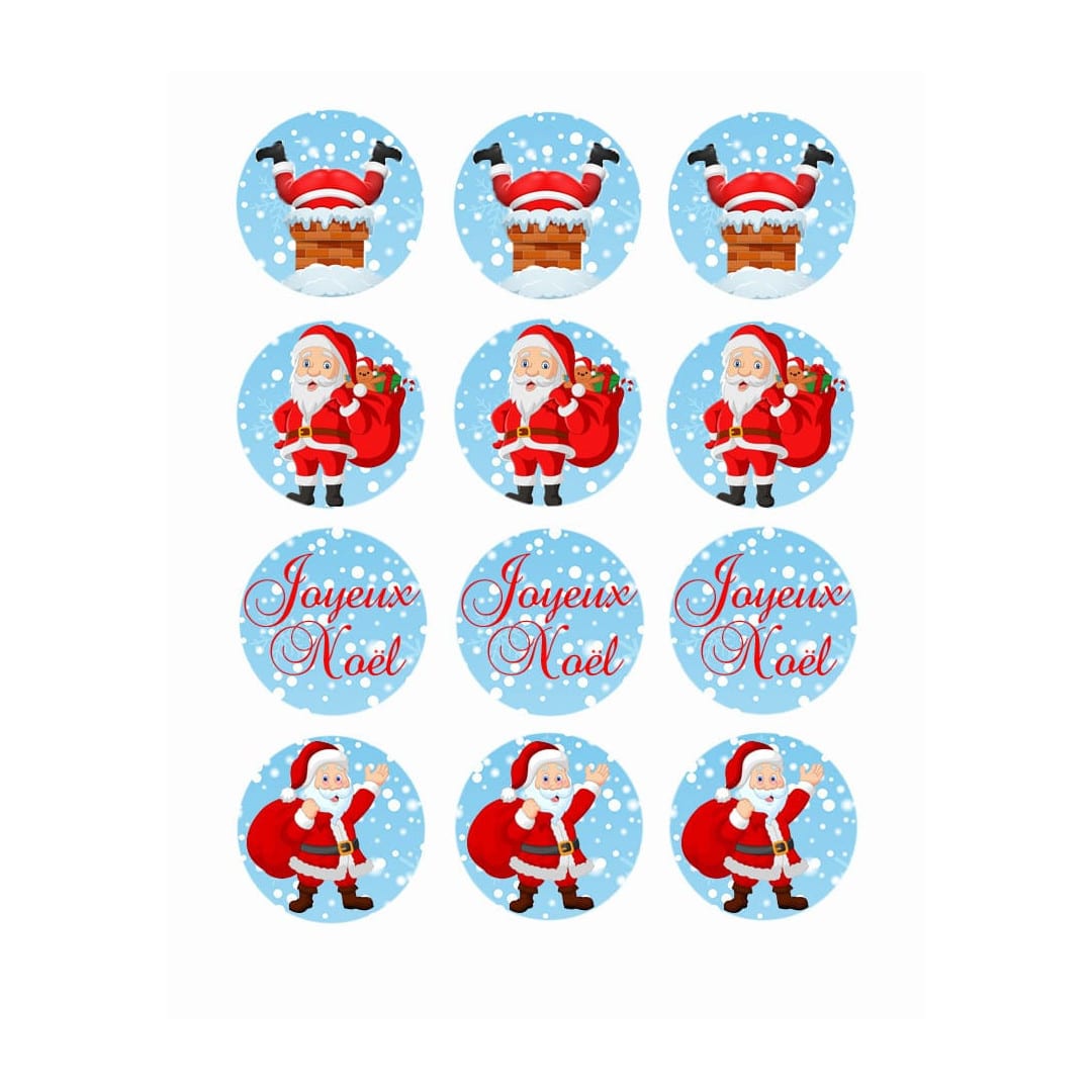 Cupcakes de Natal com 12 dados