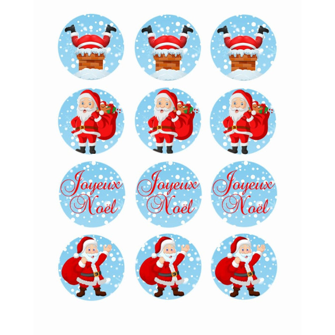 Cupcakes de Natal com 12 dados