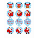 Cupcakes de Natal com 12 dados