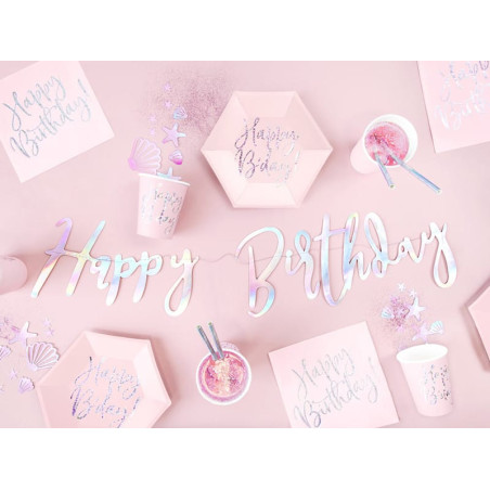 mesa de aniversário rosa